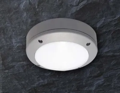 3W LED Wand/Deckenleuchte grau rund Tageslicht Weiß / 6000-6500K 135lm 230VAC IP54 120Grad -Ausstellungsstück mit kleinen Schönheitsfehler — Bild 5