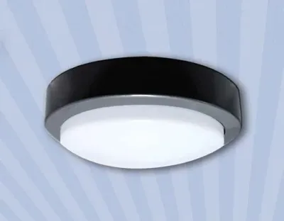 10W LED Wand/Deckenleuchte grau rund Tageslicht Weiß  / 6000-6500K 450lm 24VDC IP65 120Grad — Bild 2