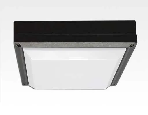 20W LED Wand/Deckenleuchte grau quadratisch Warm Weiß / 2700-3200K 900lm 230VAC IP54 120Grad -Ausstellungsstück mit kleinen Schönheitsfehler