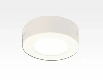 6W LED Aufbauleuchte weiß rund dimmbar Warm Weiß / 2700-3200K 450lm 230VAC IP40 110Grad