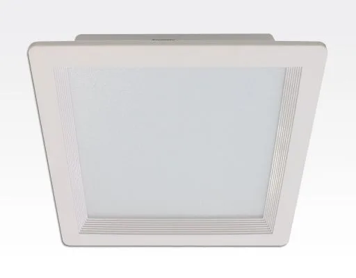 36W LED Einbau Downlight weiß quadratisch dimmbar Warm Weiß / 2700-3200K 3600lm 230VAC IP43 120Grad -Ausstellungsstück mit kleinen Schönheitsfehler