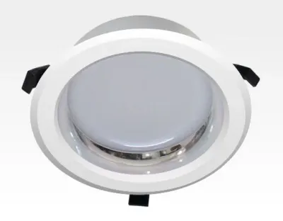 15W LED Einbau Downlight weiß rund Warm Weiß / 2800-3000K 1100lm 230VAC IP44 120Grad