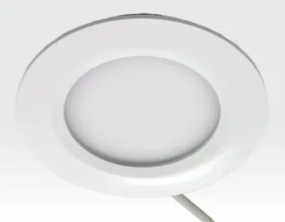 6W LED Paneel weiss rund Warm Weiss dimmbar 400lm 120Grad / ABVERKAUF 2700-3200K D110mm 230VAC