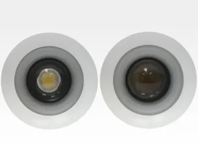 4W LED Fokus Mini Spot mit Halterung weiß rund Warm Weiß / 3000K 220lm 230VAC 21-71Grad -Ausstellungsstück mit kleinen Schönheitsfehler — Bild 5