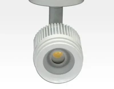 4W LED Fokus Mini Spot mit Halterung weiß rund Warm Weiß / 3000K 220lm 230VAC 25-65Grad -Ausstellungsstück mit kleinen Schönheitsfehler — Bild 3