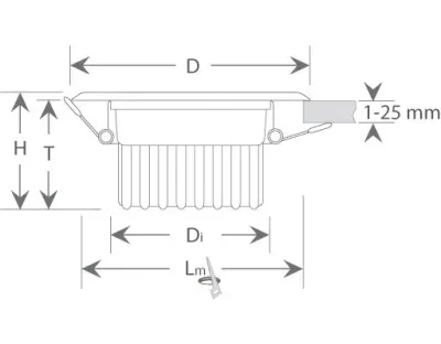 3W LED Einbau Spot Warm Weiß / 240lm 230VAC — Bild 7