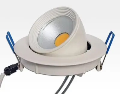 8W LED Einbau Spotleuchte weiß rund Warm Weiß / 2700-3200K 525lm 230VAC IP40 90Grad — Bild 3